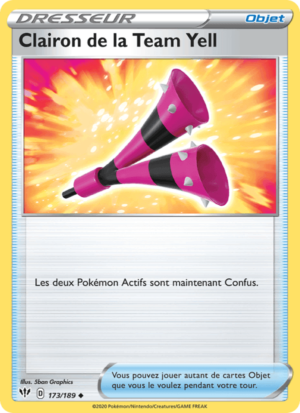 Clairon de la Team Yell, carte 173 de Ténèbres Embrasées
