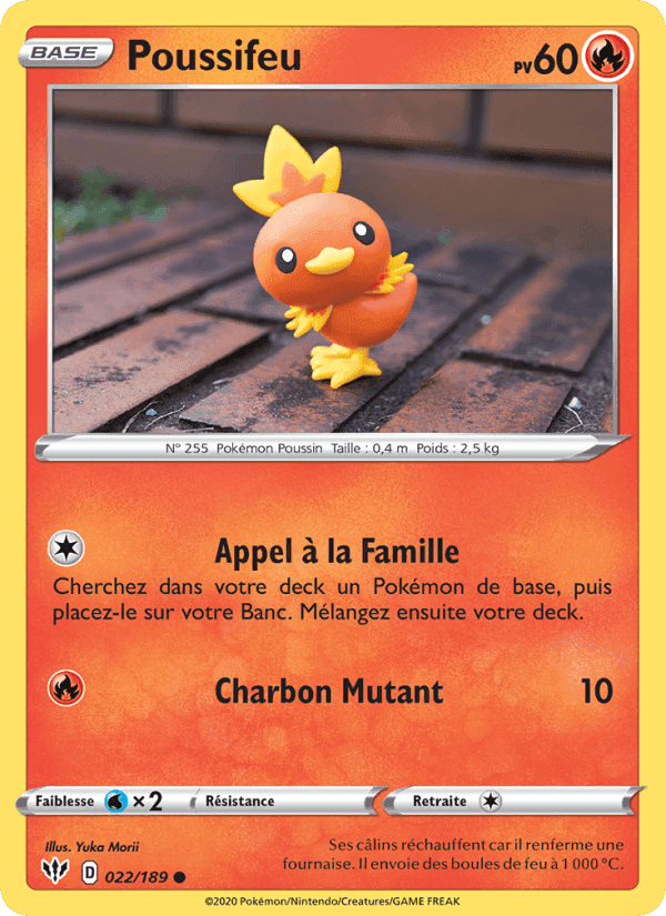 Poussifeu, carte 22 de Ténèbres Embrasées