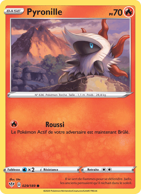 Pyronille, carte 29 de Ténèbres Embrasées