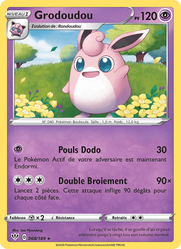 Grodoudou, card 68 from Ténèbres Embrasées