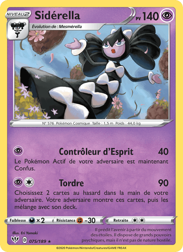 Sidérella, carte 75 de Ténèbres Embrasées