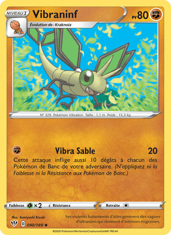 Vibraninf, carte 90 de Ténèbres Embrasées
