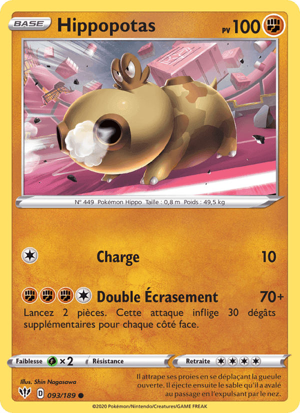 Hippopotas, carte 93 de Ténèbres Embrasées