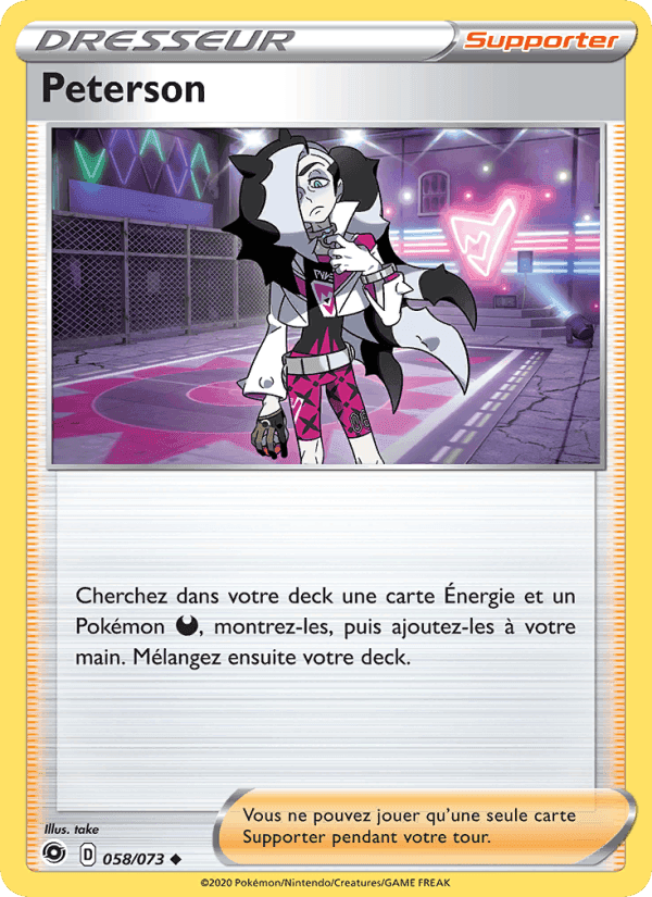 Peterson, carte 58 de La Voie du Maître