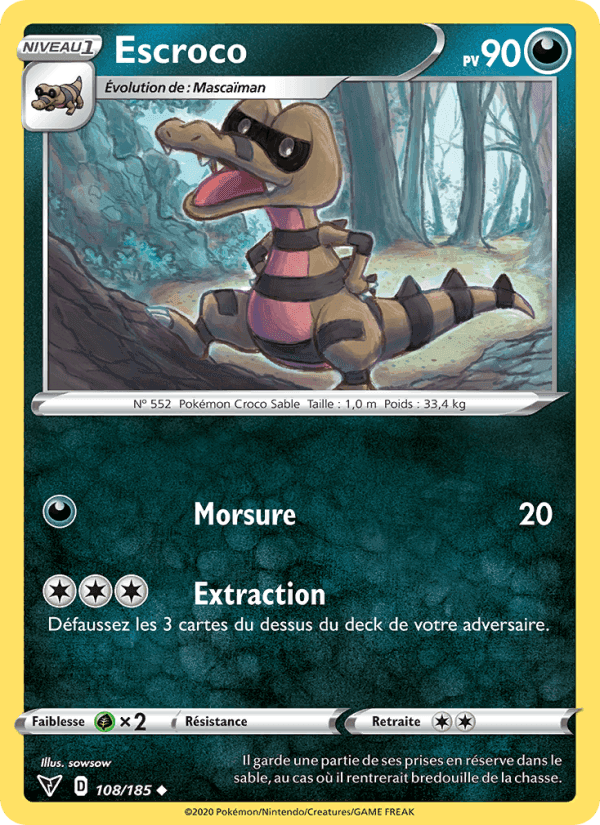 Escroco, carte 108 de Voltage Éclatant