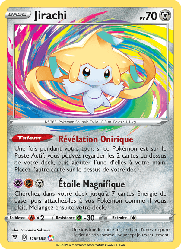 Jirachi, carte 119 de Voltage Éclatant