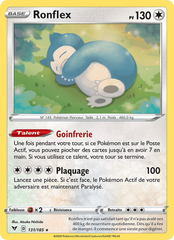 Ronflex, carte 131 de Voltage Éclatant