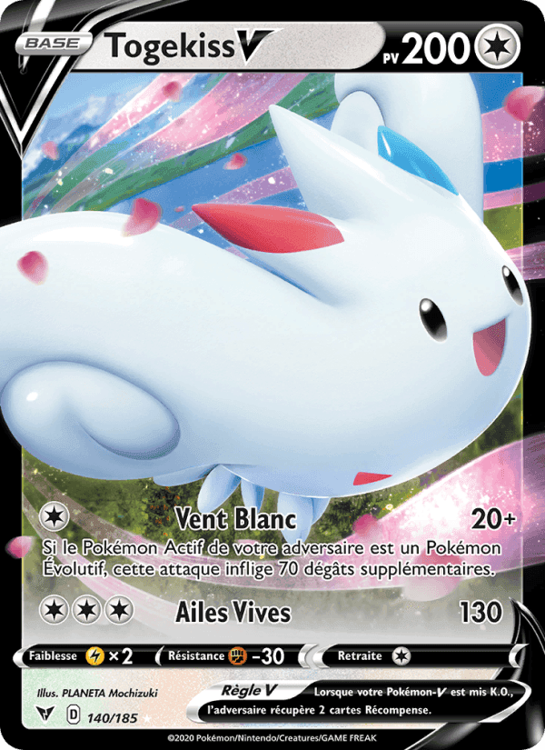 Togekiss V, card 140 from Voltage Éclatant