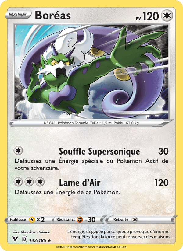 Boréas, carte 142 de Voltage Éclatant