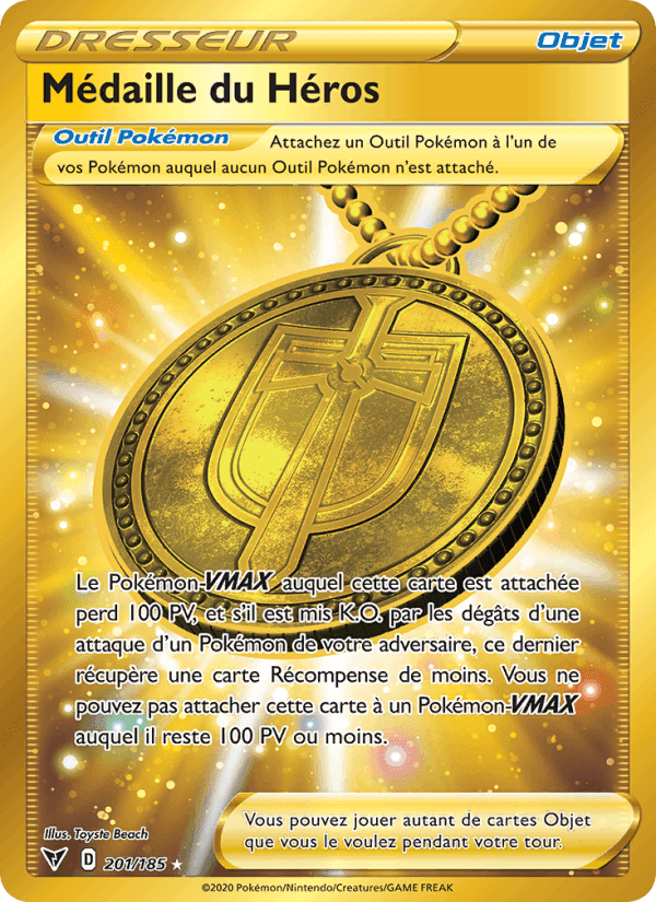 Médaille du Héros, card 201 from Voltage Éclatant