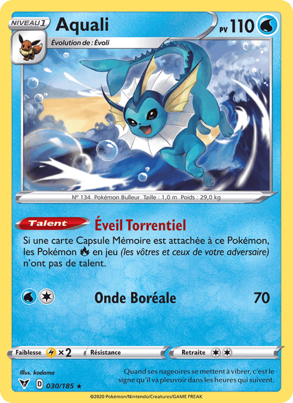 Aquali, carte 30 de Voltage Éclatant