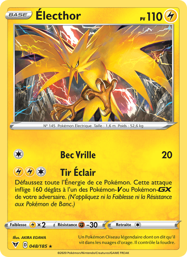 Électhor, carte 48 de Voltage Éclatant