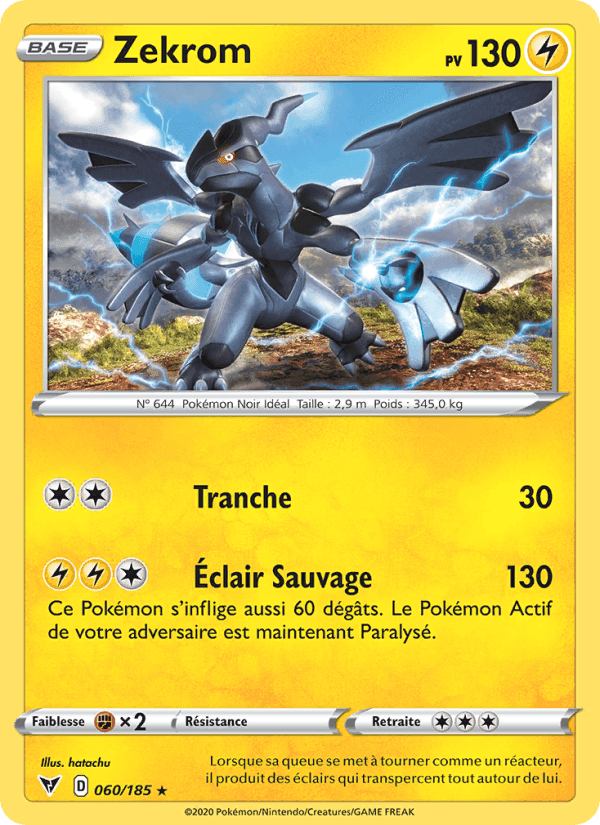 Zekrom, carta 60 di Voltage Éclatant