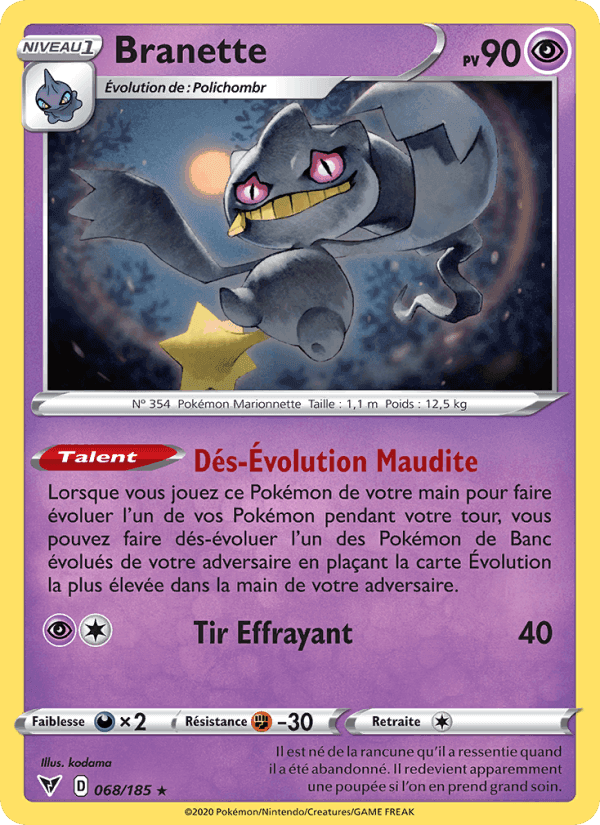 Branette, carte 68 de Voltage Éclatant