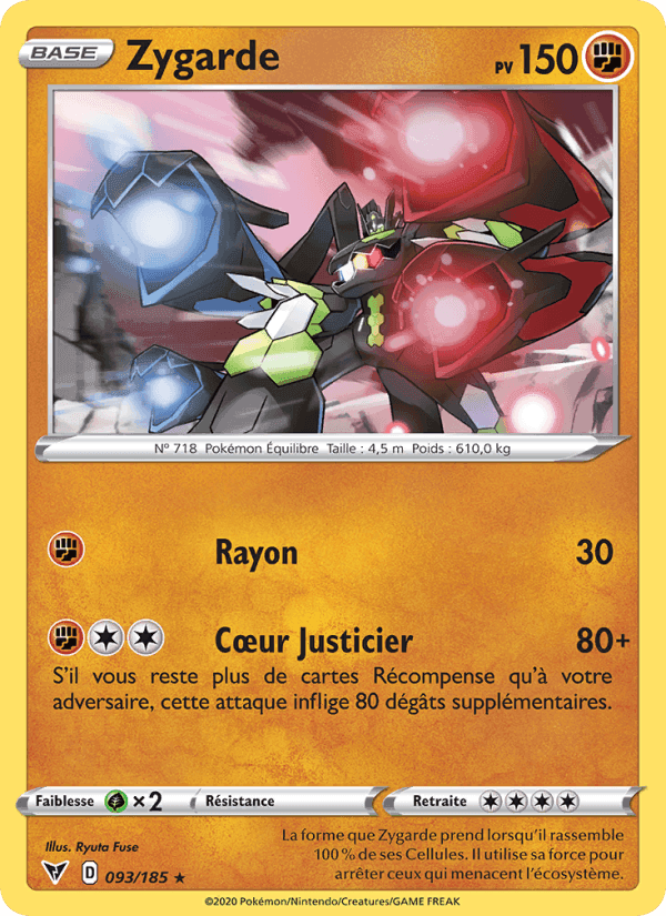 Zygarde, carte 93 de Voltage Éclatant