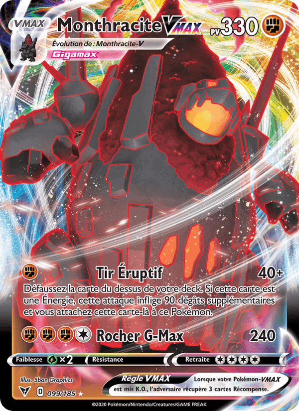 Monthracite VMAX, card 99 from Voltage Éclatant