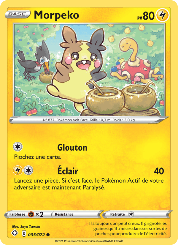 Morpeko, carte 35 de Destinées Radieuses