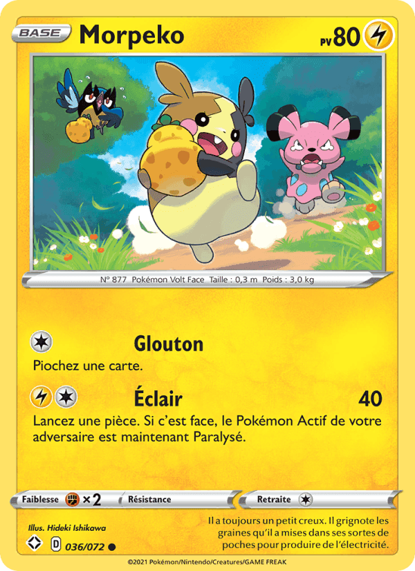 Morpeko, carte 36 de Destinées Radieuses