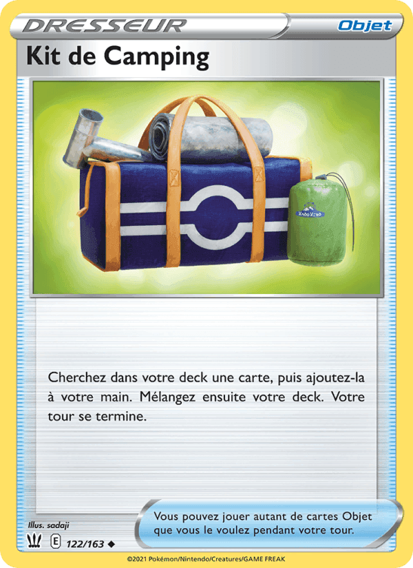 Kit de Camping, carte 122 de Styles de combat