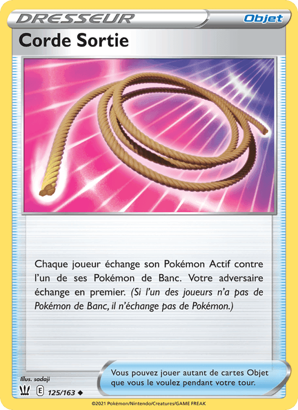 Corde Sortie, carte 125 de Styles de combat