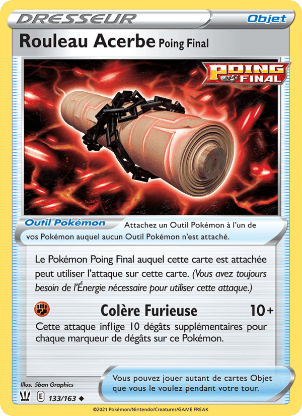 Rouleau Acerbe Poing Final, carte 133 de Styles de combat