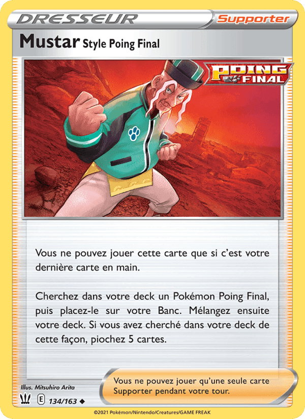 Mustar Style Poing Final, carte 134 de Styles de combat