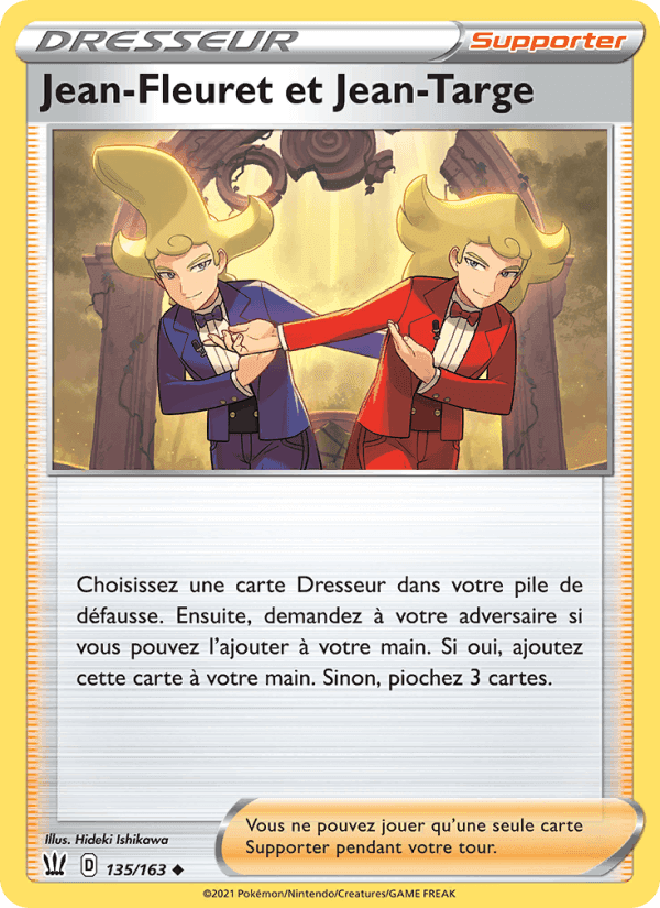 Jean-Fleuret et Jean-Targe, card 135 from Styles de combat