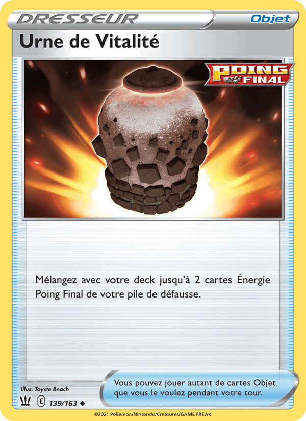 Urne de Vitalité, carte 139 de Styles de combat