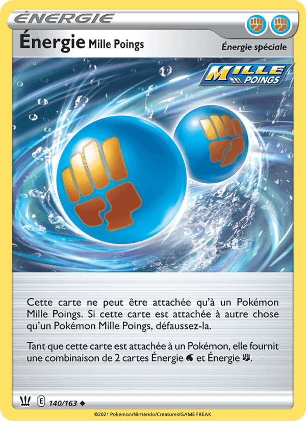 Énergie Mille Poings, carte 140 de Styles de combat