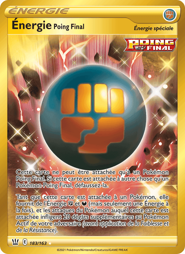 Énergie Poing Final, card 183 from Styles de combat