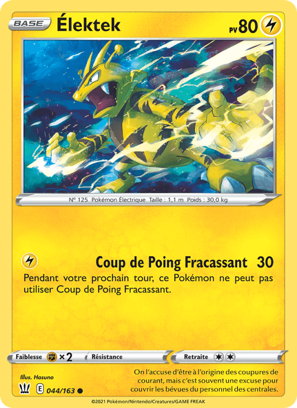 Élektek, carte 44 de Styles de combat