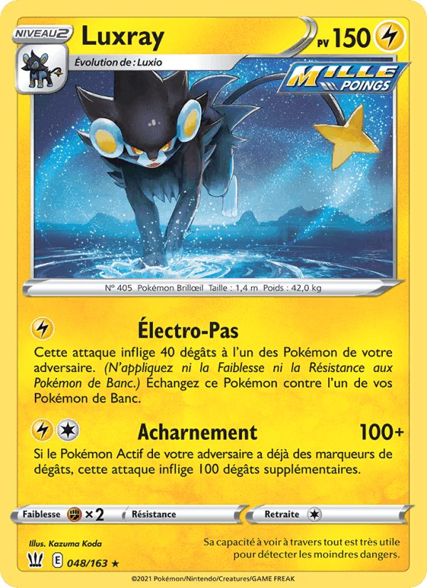 Luxray, carta 48 de Styles de combat