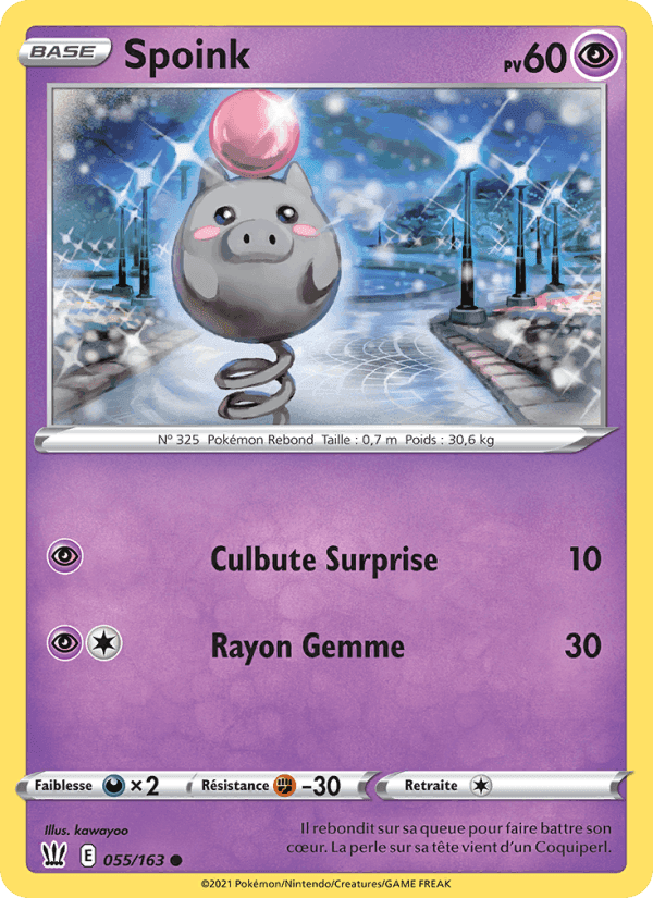 Spoink, carta 55 di Styles de combat