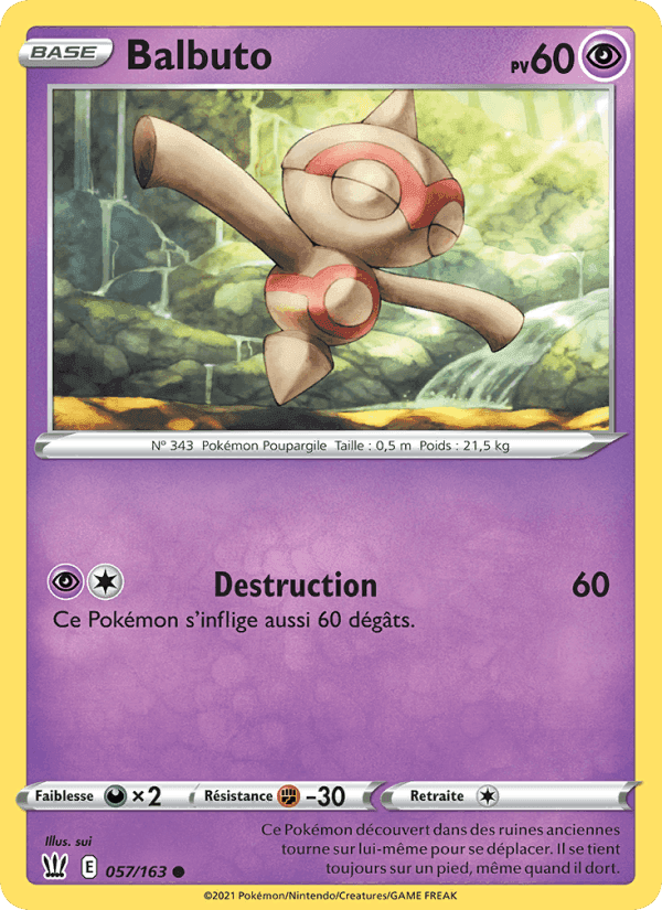 Balbuto, card 57 from Styles de combat