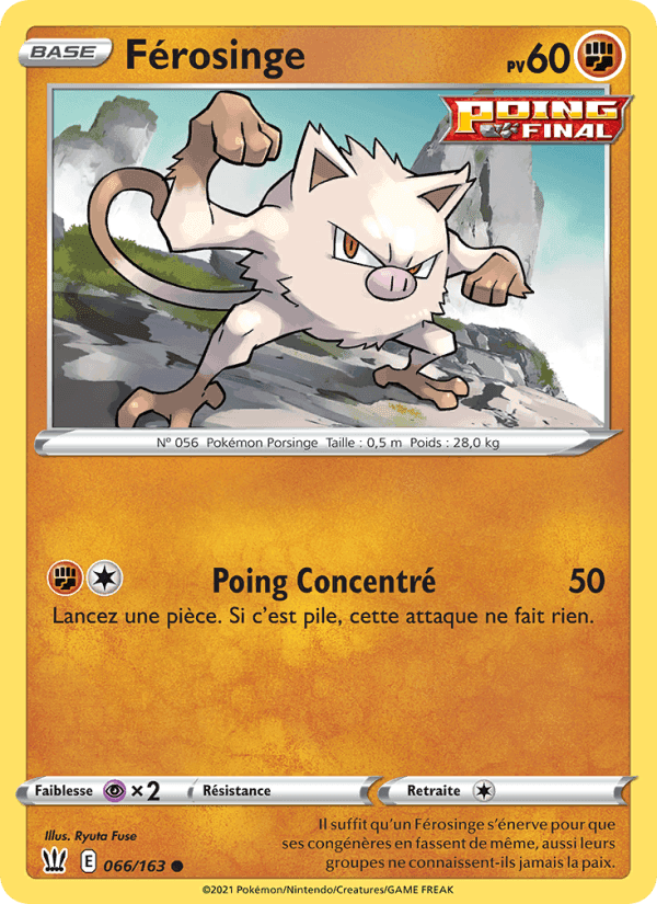 Férosinge, carte 66 de Styles de combat