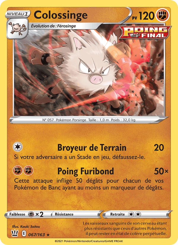 Colossinge, carte 67 de Styles de combat