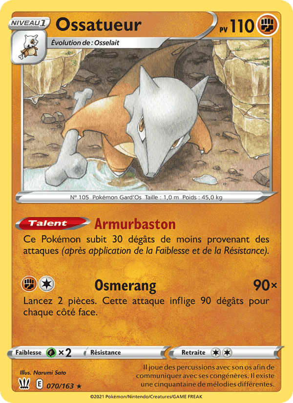Ossatueur, card 70 from Styles de combat
