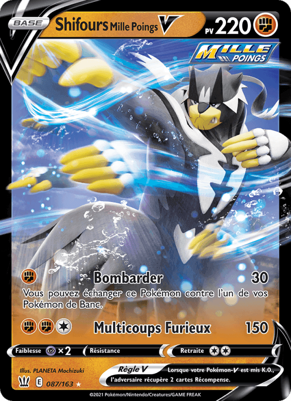 Shifours Mille Poings V, carte 87 de Styles de combat