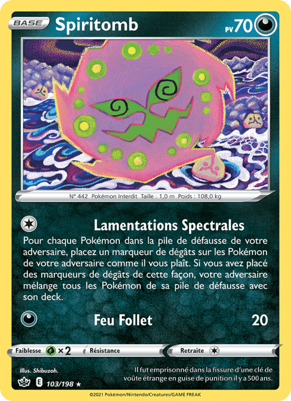 Spiritomb, carte 103 de Règne de Glace