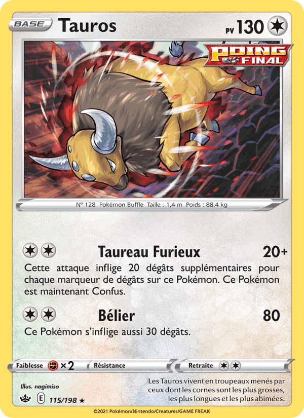 Tauros, carte 115 de Règne de Glace