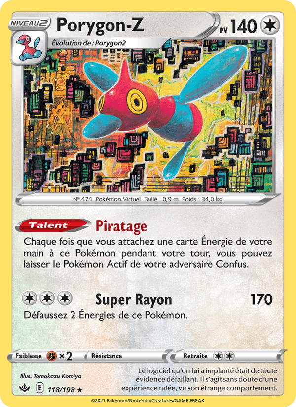 Porygon-Z, card 118 from Règne de Glace