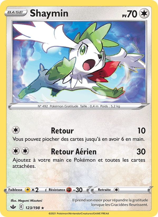 Shaymin, card 123 from Règne de Glace