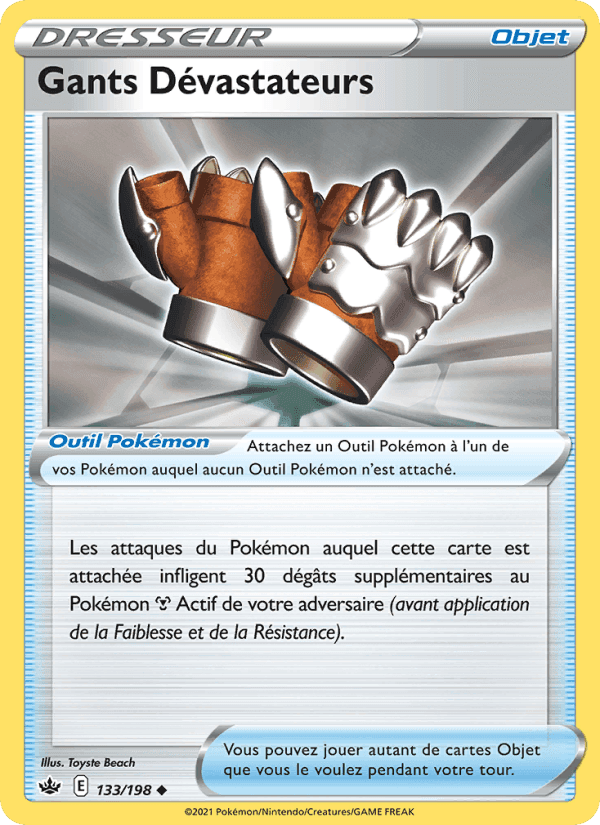 Gants Dévastateurs, carte 133 de Règne de Glace