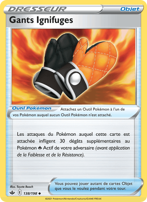 Gants Ignifuges, carte 138 de Règne de Glace