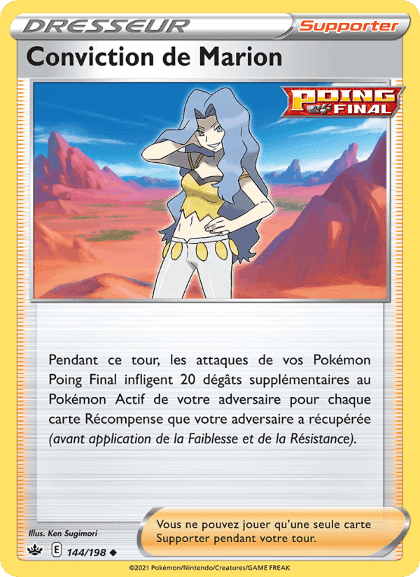 Conviction de Marion, carte 144 de Règne de Glace
