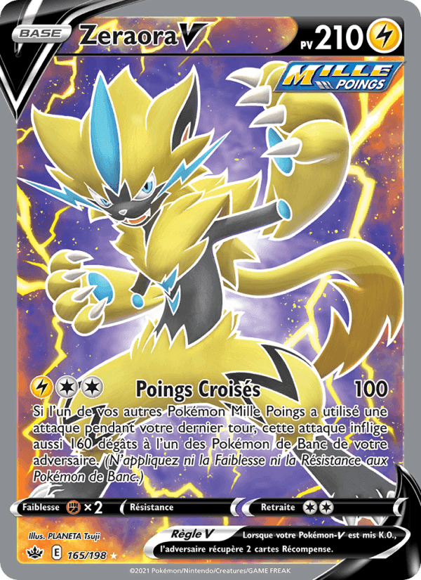 Zeraora V, carte 165 de Règne de Glace