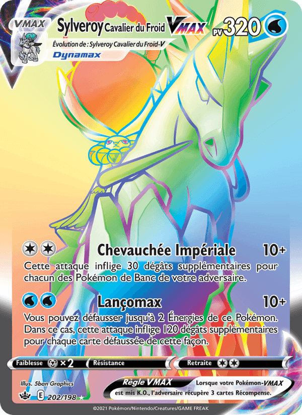 Sylveroy Cavalier du Froid VMAX, carte 202 de Règne de Glace