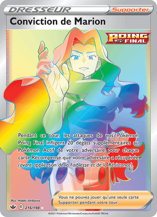 Conviction de Marion, card 216 from Règne de Glace
