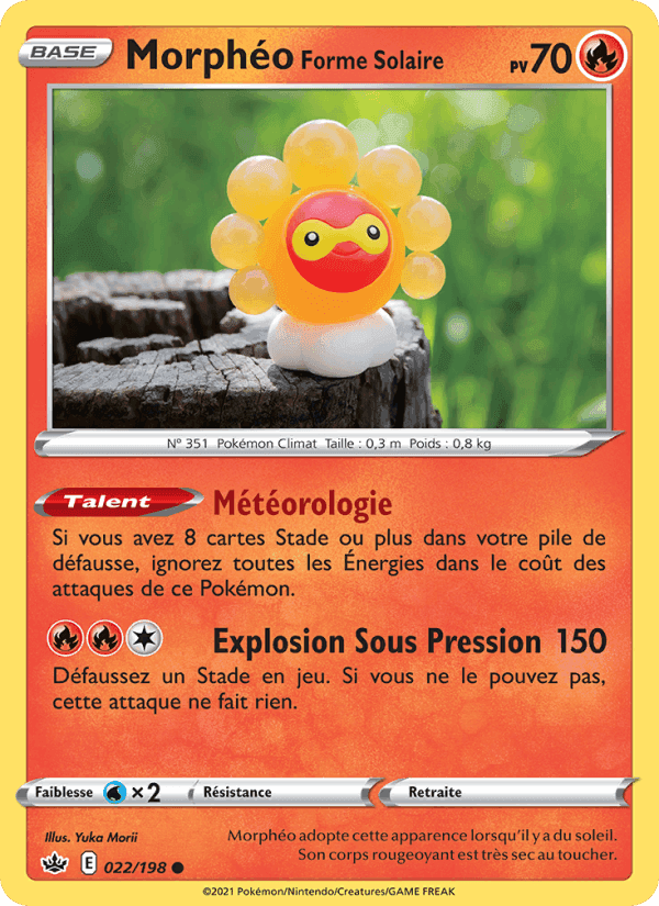 Morphéo Forme Solaire, carte 22 de Règne de Glace