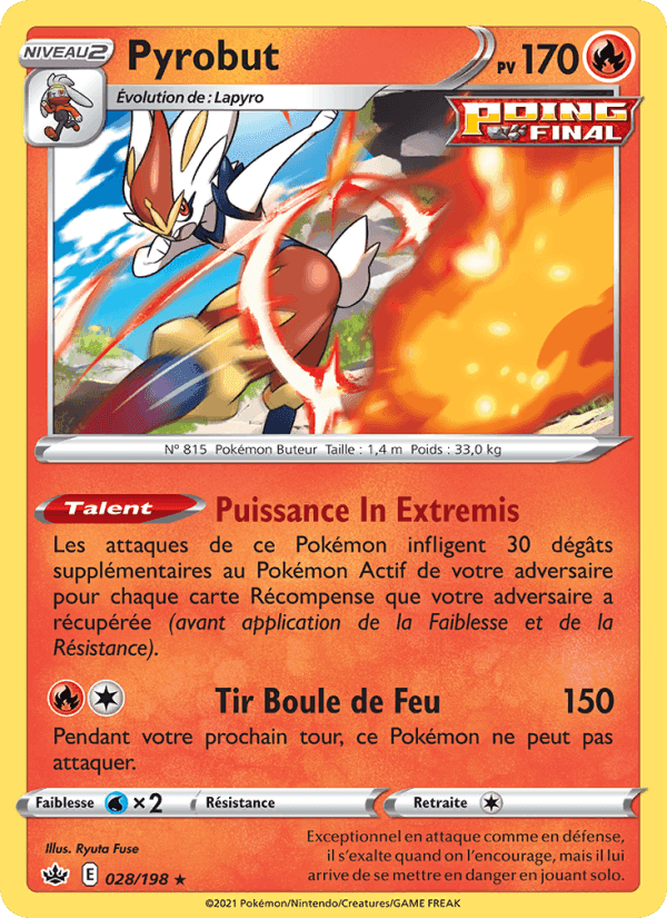Pyrobut, carte 28 de Règne de Glace